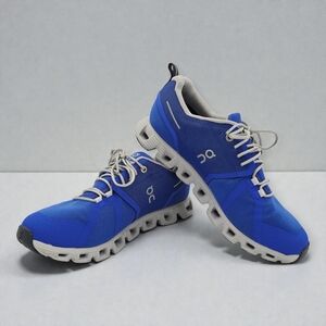 On Running Blue and Gray Athletic Shoes